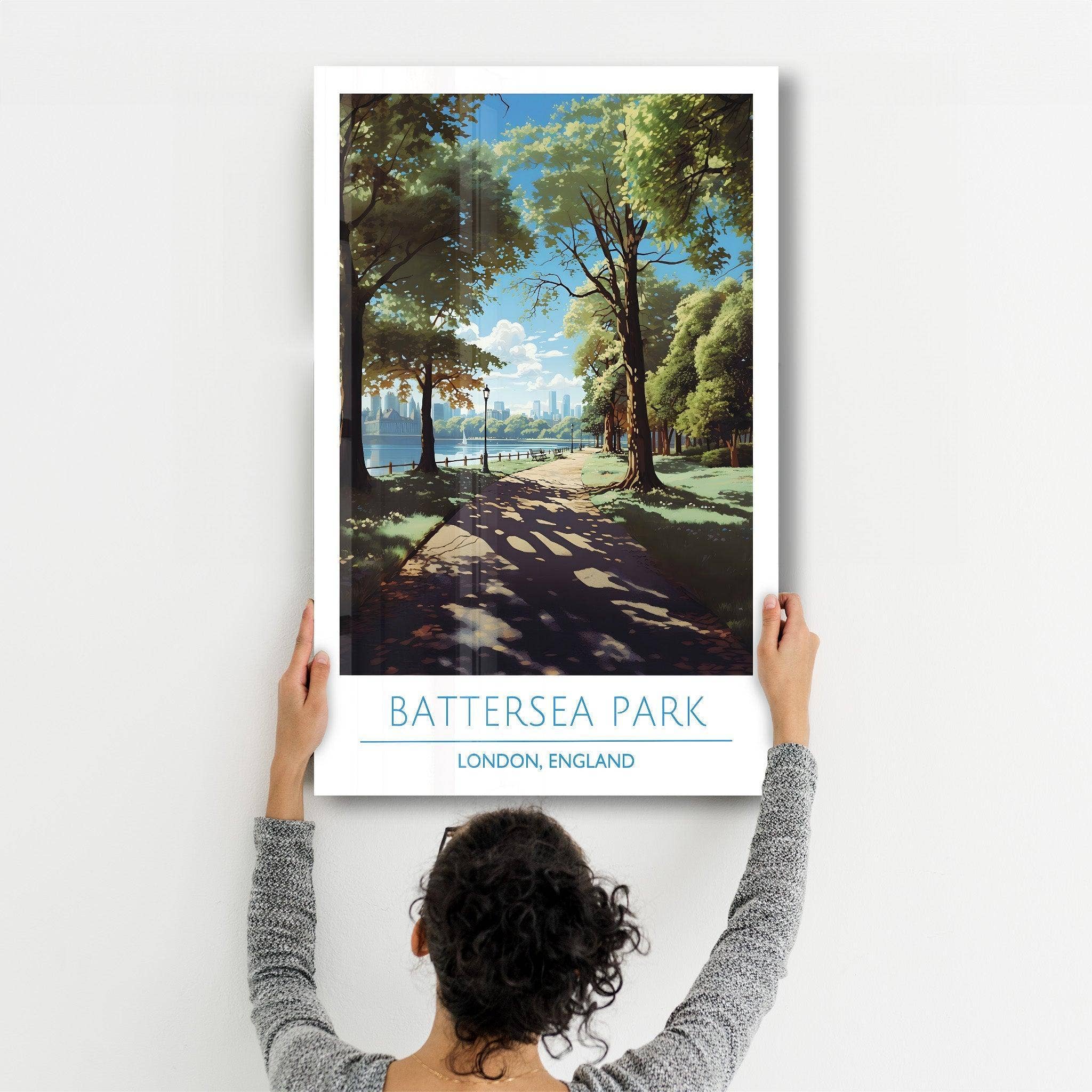 Artdesigna KG - Wholesale Art Print - Battersea Park-London England-Travel Posters | Glass Wall Art1