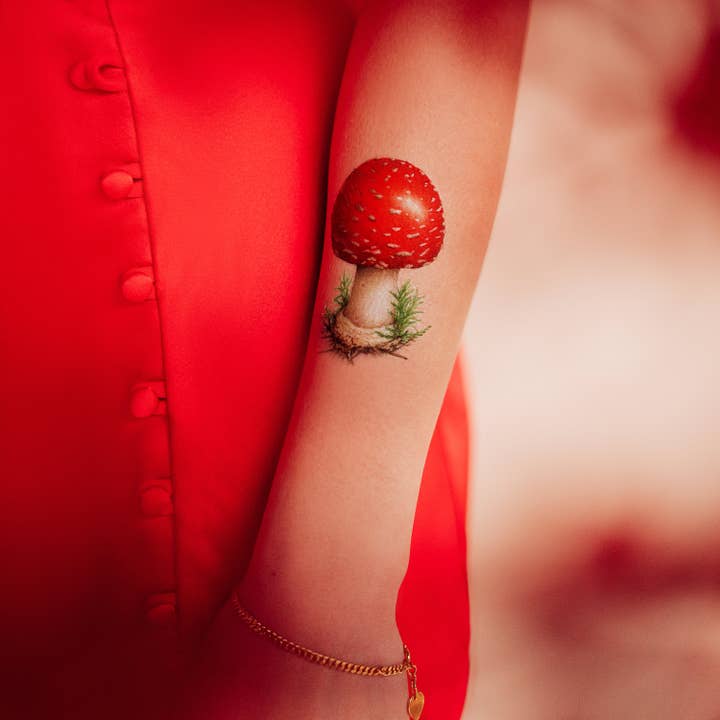 Tattly - Wholesale Temporary Tattoo - Toadstool Tattoo Pair