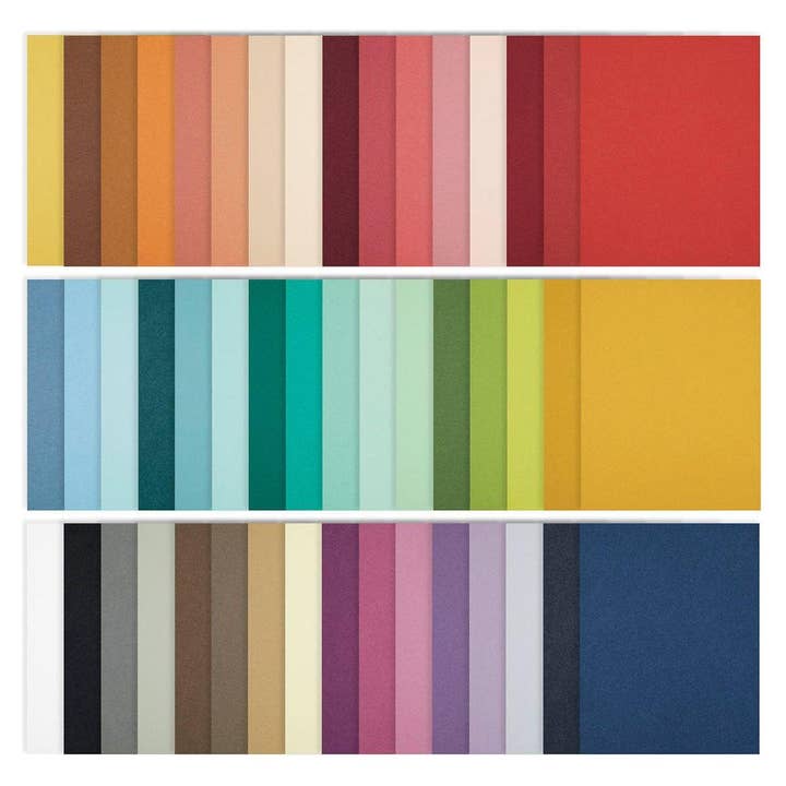 The Full 48 ColorWheel Cardstock Pack 8.5" x 11" - 1 each for wholesale by Hero Arts + Spellbinders Wholesale