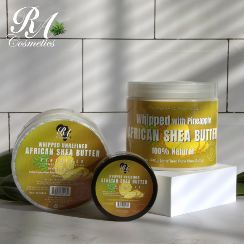 RA Cosmetics - Wholesale Body Balm/Butter - Whipped African Ivory Shea Butter, Pineapple - 12oz1