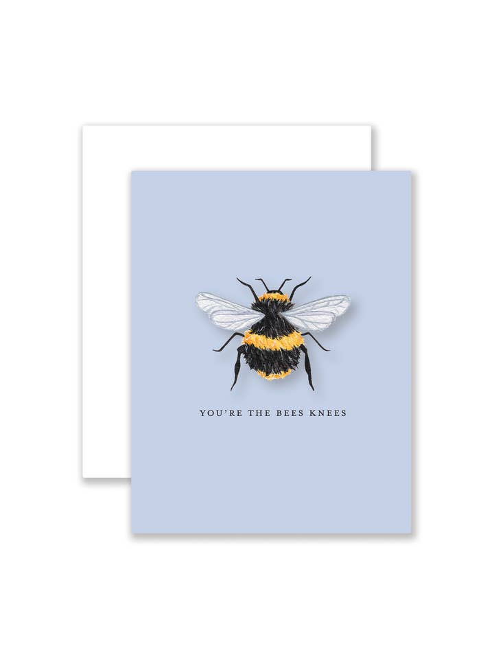 Bees Knees Greeting Card for wholesale by Tara Feather Designs