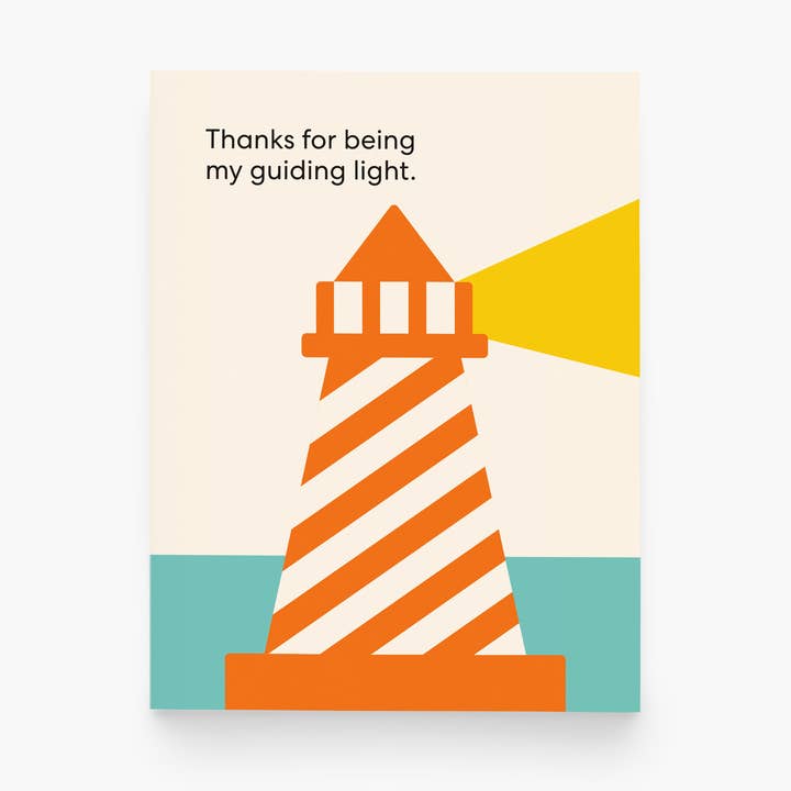 Tarjeta de felicitación Thanks for Being My Guiding Light para venta al por mayor de paper&stuff