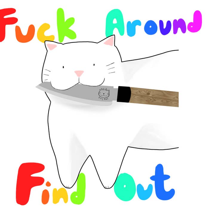 FAFO Sticker for wholesale by Art By Kay Rae