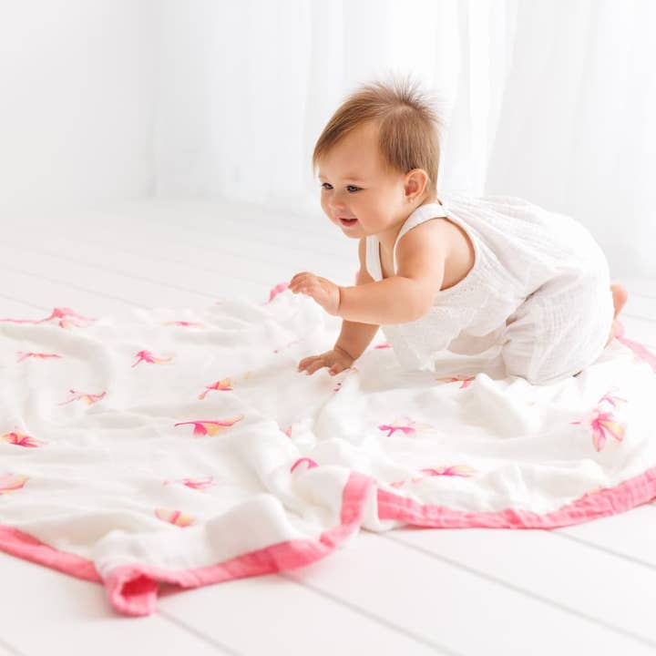 Coco Moon – Engroshandel Quiltet tæppe - Børn og baby – Plumeria Baby Quilt1