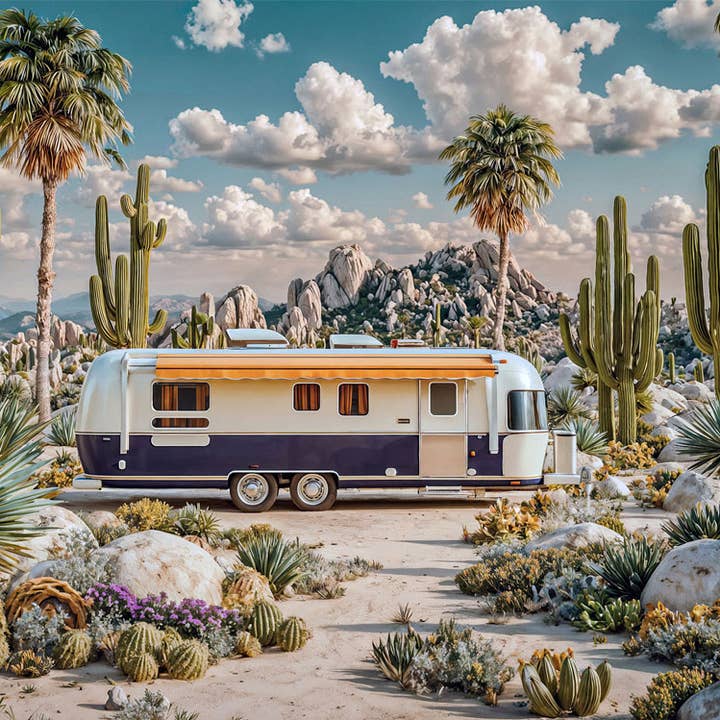 Stampa Fine Art - "Quiet Nomad Blue" - C. Malsert per la vendita all'ingrosso da parte di Atelier Contemporain