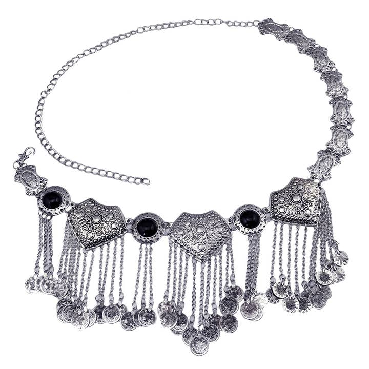 Ole - Wholesale Belt - Women's - Coins Tassel Waist Chains WA0049