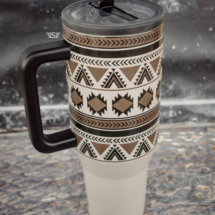 Flying S Company – Großhandel Thermotasse/-becher – Monterrey Grau 40oz Flip-Top-Becher1