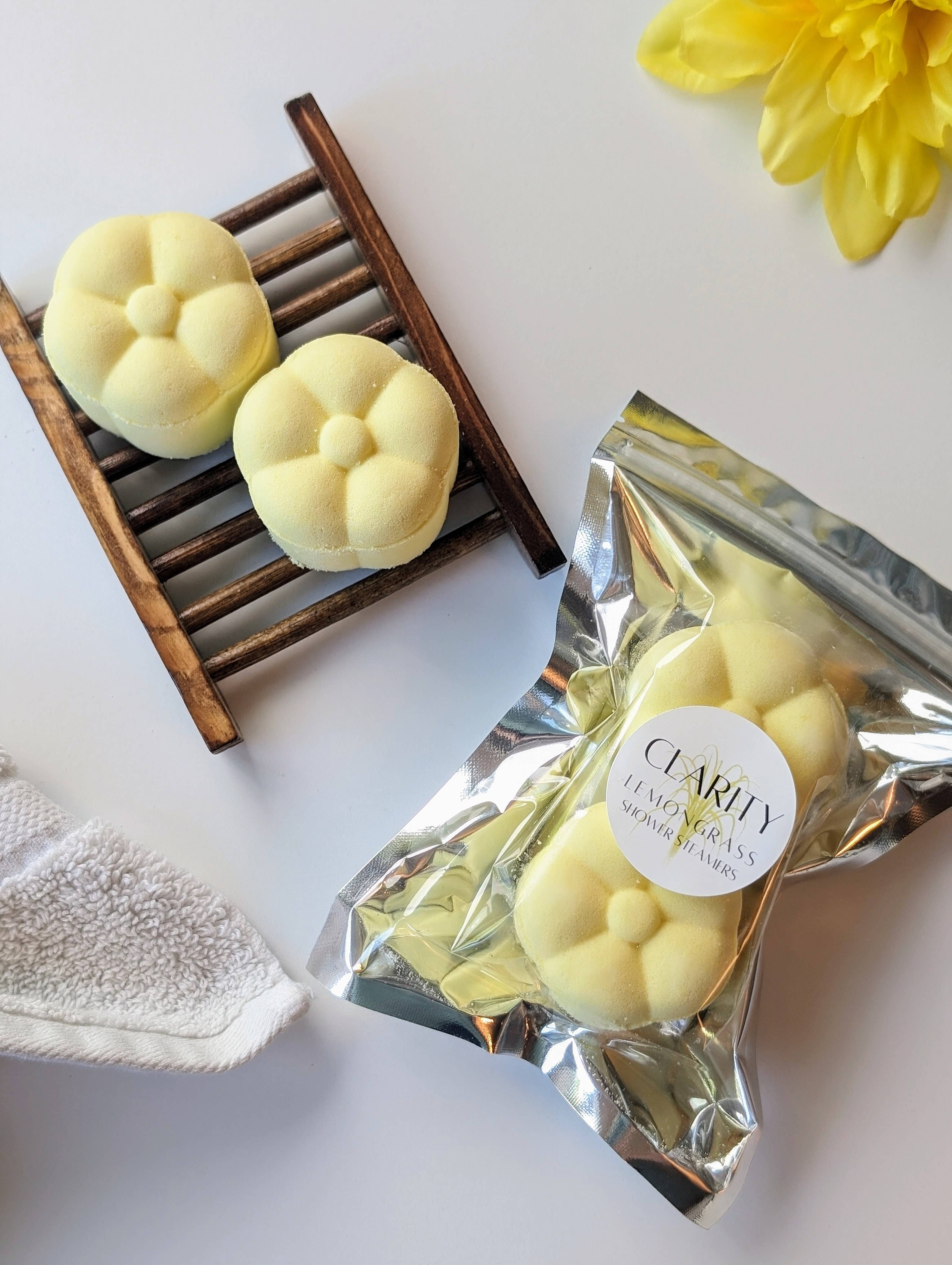 Beachy Bubbles Bath Co - Wholesale Shower Steamer/Bomb - Clarity Shower Steamers2