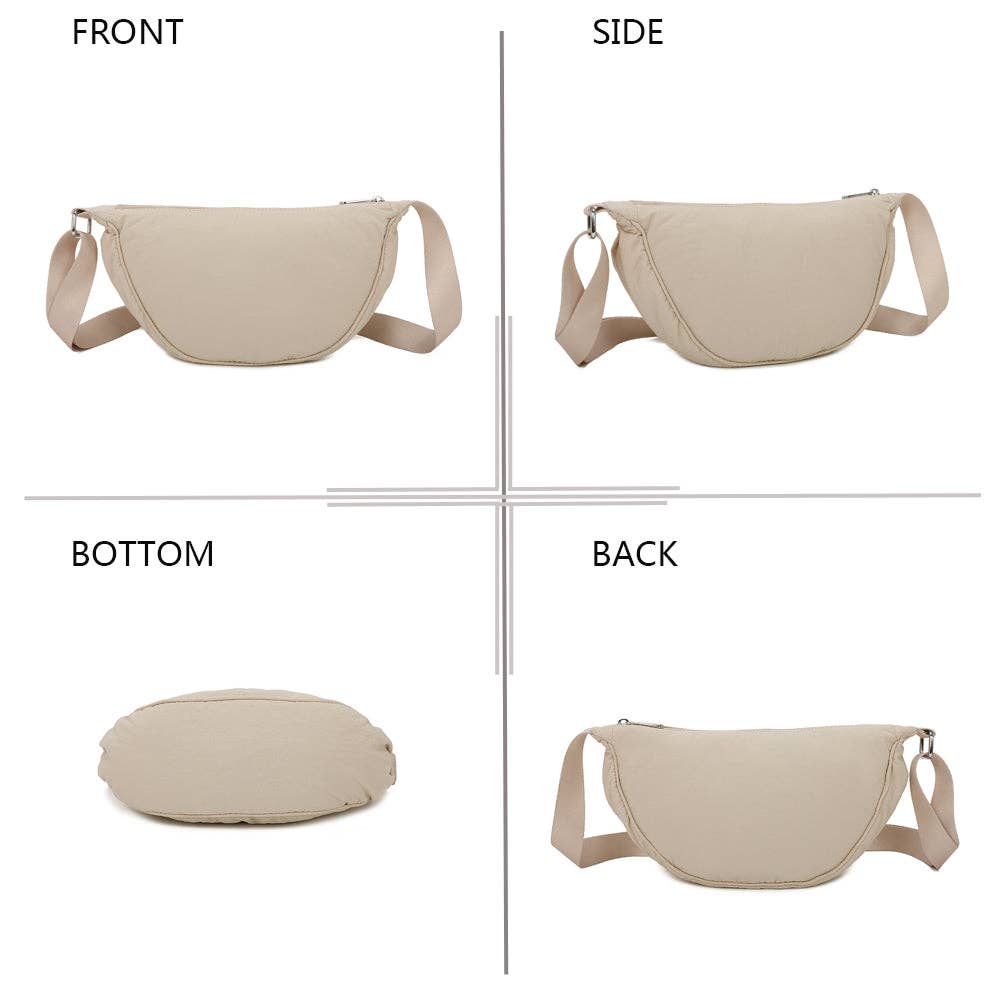 Gallantry – wholesale Midjeväska - Dam – Gallantry Moonline (R-1951) halv-måneformad väska i lättviktsnylon15