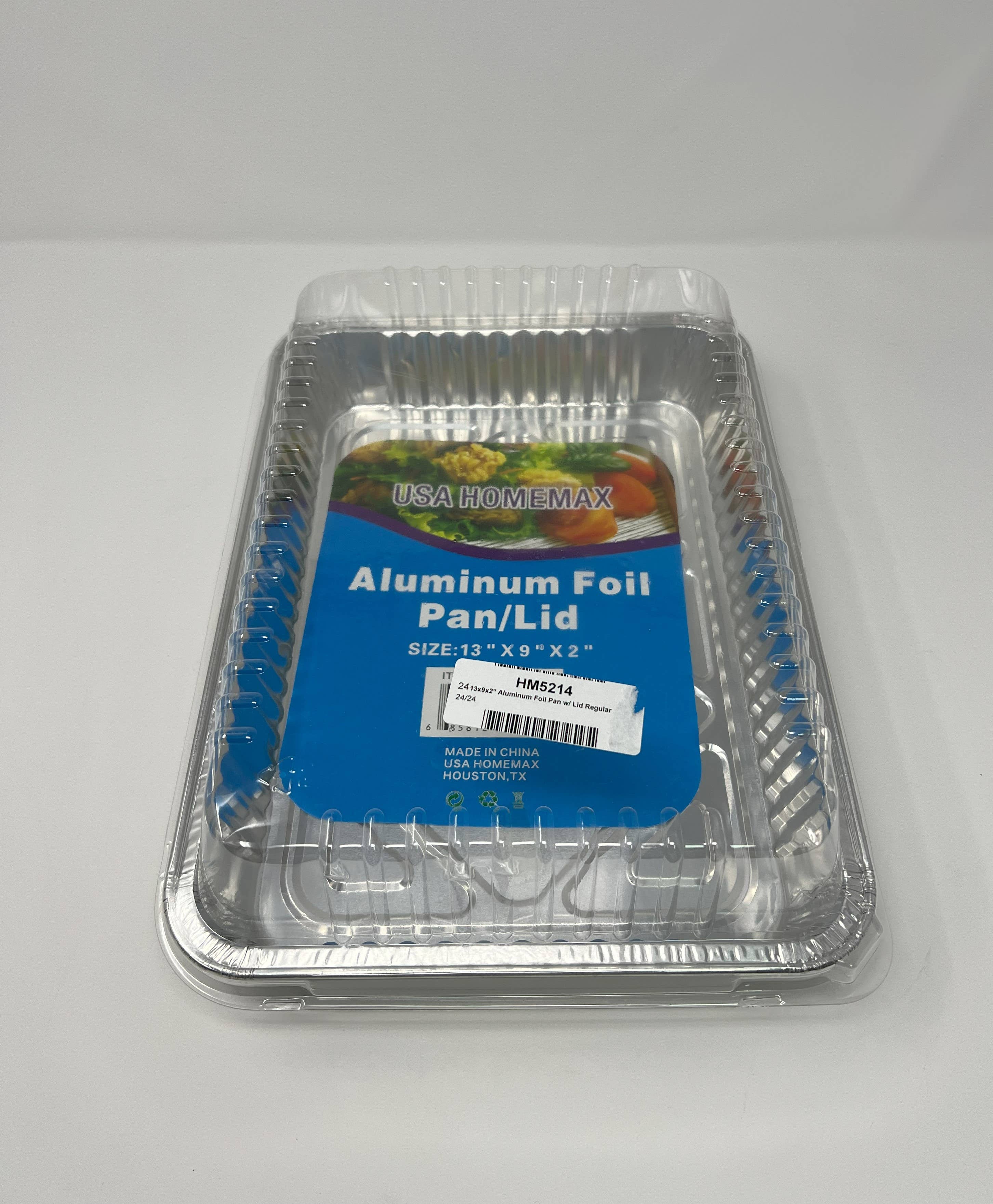 USA HomeMax - Wholesale Baking Dish - Aluminum Foil Pan w/ Lid for Baking Prepping & Storing Food1