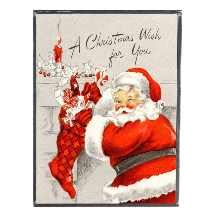 Graphically Speaking Design - Wholesale Christmas Wall Art - Vintage Print, Santa Claus Christmas Wish, Wall Decor