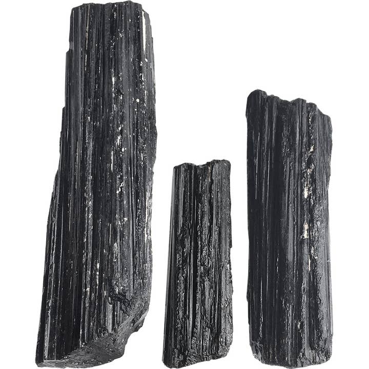 Kheops International - Wholesale Spiritual Stone/Crystal - Rough Stone Black Tourmaline Log 3 - 6 in (3lbs)