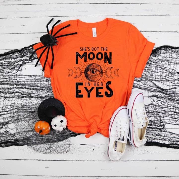 Moon Eyes Printed Tee for wholesale by Simple Tymes