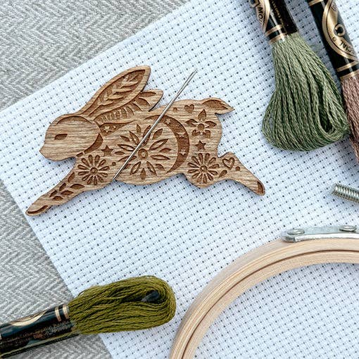 Leaping Hare - Magnetic Needle Minder for wholesale by Love Poppet
