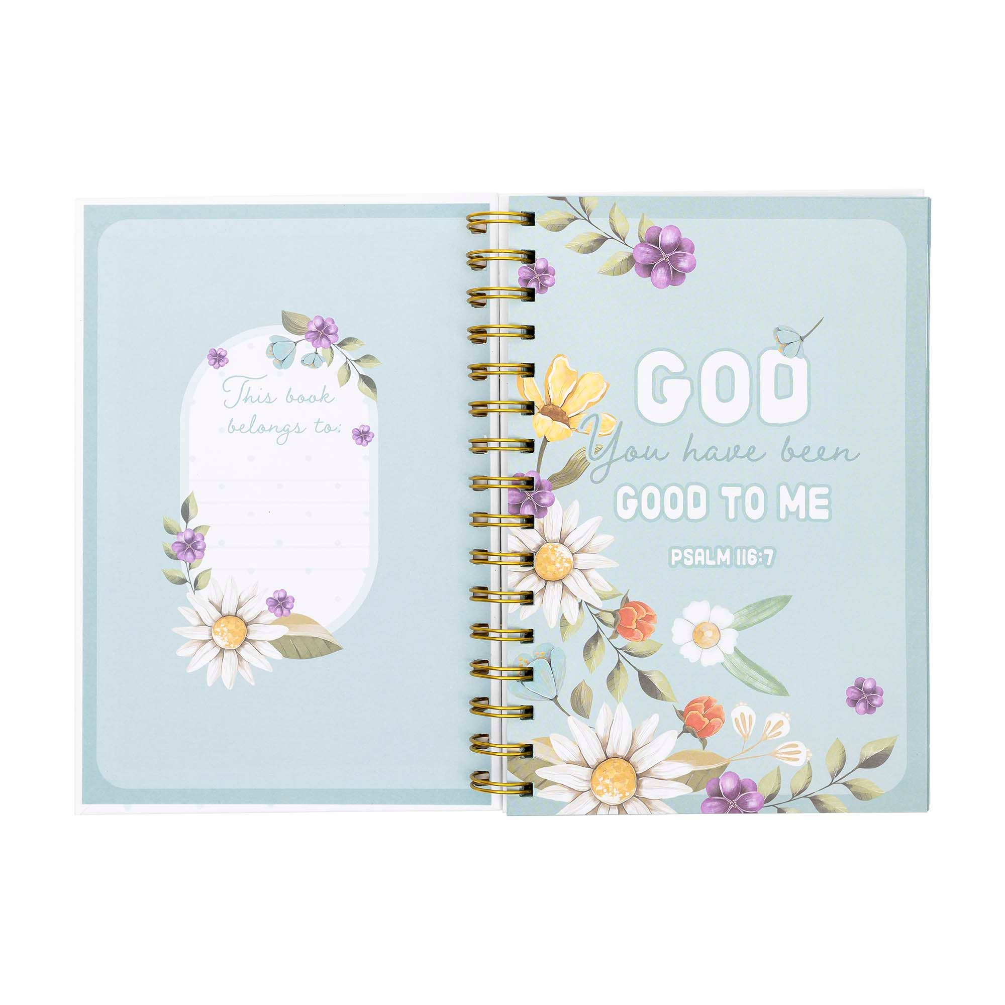 Divinity Boutique - Wholesale Journal/Diary - Spiral Journal: Prayer & Reflection (Psalm 116:7)1