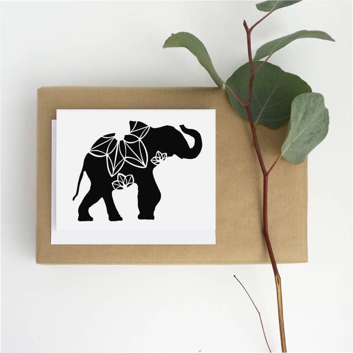 Lykønskningskort - Elephant for engroshandel hos Squirrel Tacos Papercuts