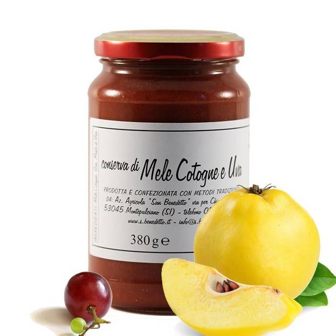 Bevara kvitten och druvor utan socker San Benedetto 380 för wholesale av Metina SAS