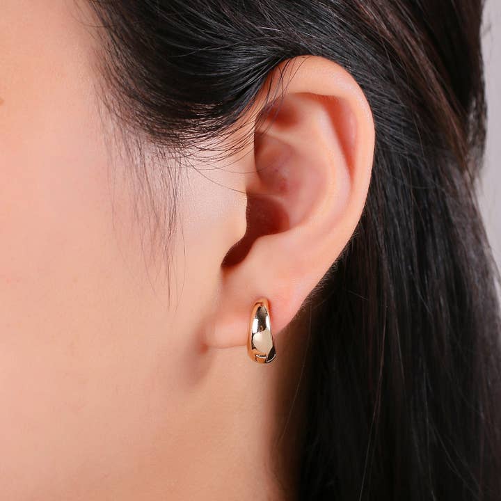 Aim Eternal - Wholesale Hoop earrings - 24k Vermeil Gold Earrings, Hoop Earring, Dainty Earrings, Simple Gold Plated Jewelry, Everyday Wear Earrings, Fashion Jewelry1