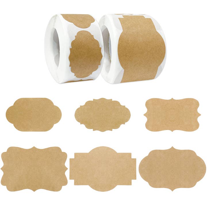 Wrapables Kraft Paper Sticker Labels for Lids, Mason Jars and other Purchase Wholesale mason jars and lids. Free Returns & Net 60 Terms on Faire trending on Faire.