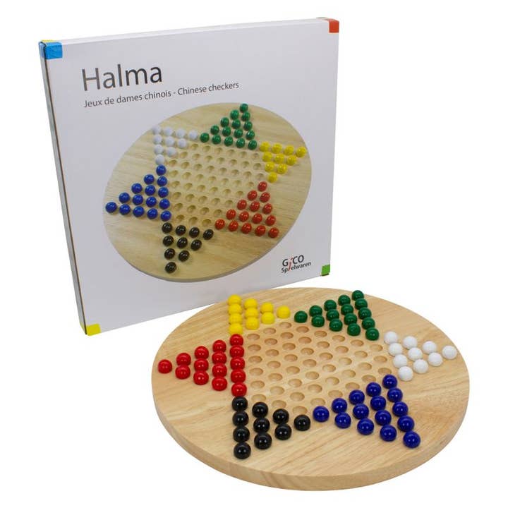 GICO Halma de Madera XL Juego de Mesa para Toda la Familia para venta al por mayor de GICO Spielwaren