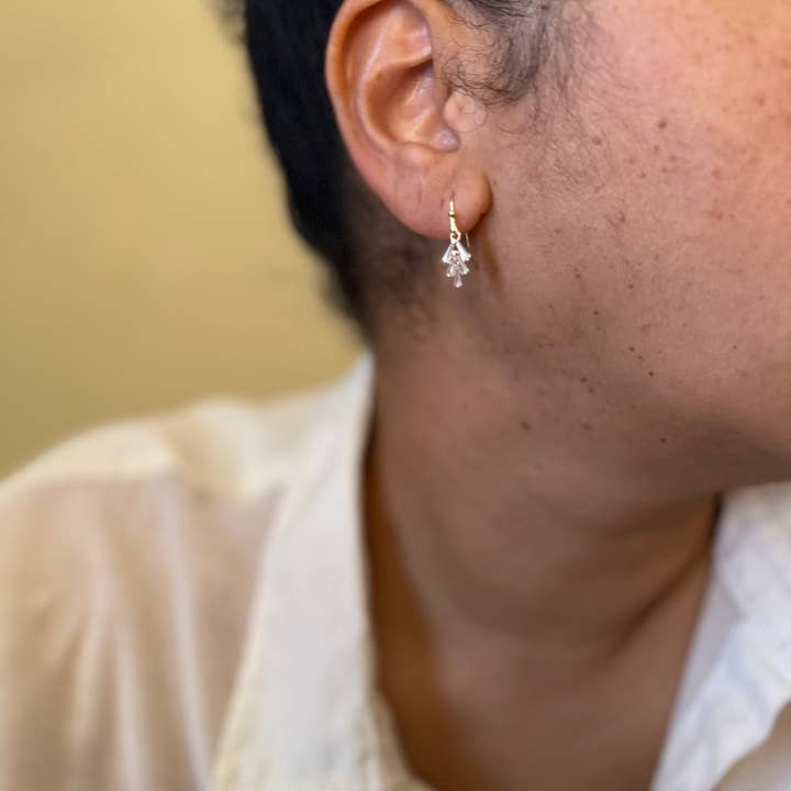 Golden Hour Studio - Wholesale Dangle earrings - Crystal leaf earrings1