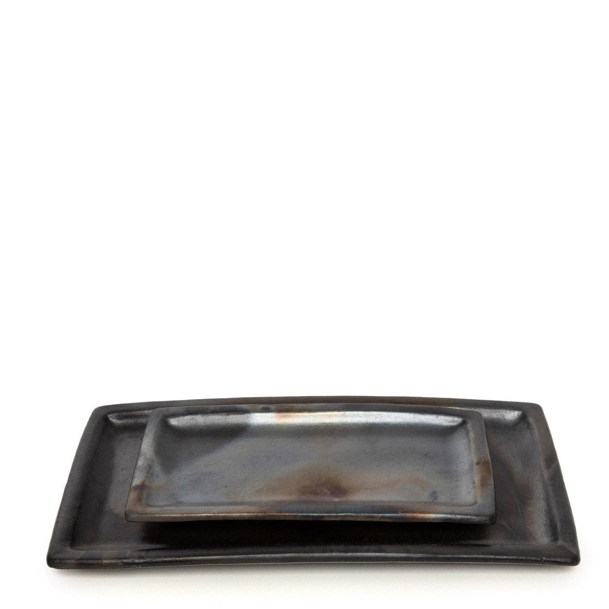 Bazar Bizar Living - Wholesale Decorative Plate/Dish/Bowl - The Burned Sushi Plate - Black - L4