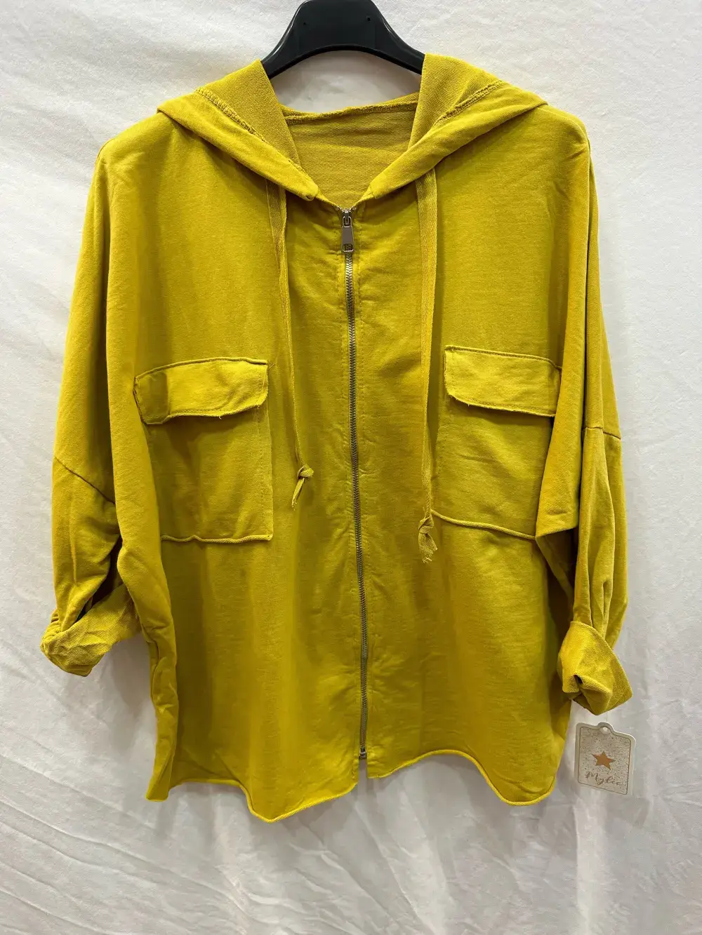 Mimi & Gogo - Wholesale Hoodie - Women's - Hooded jacket with zip and pockets @8633_GZipPoches9