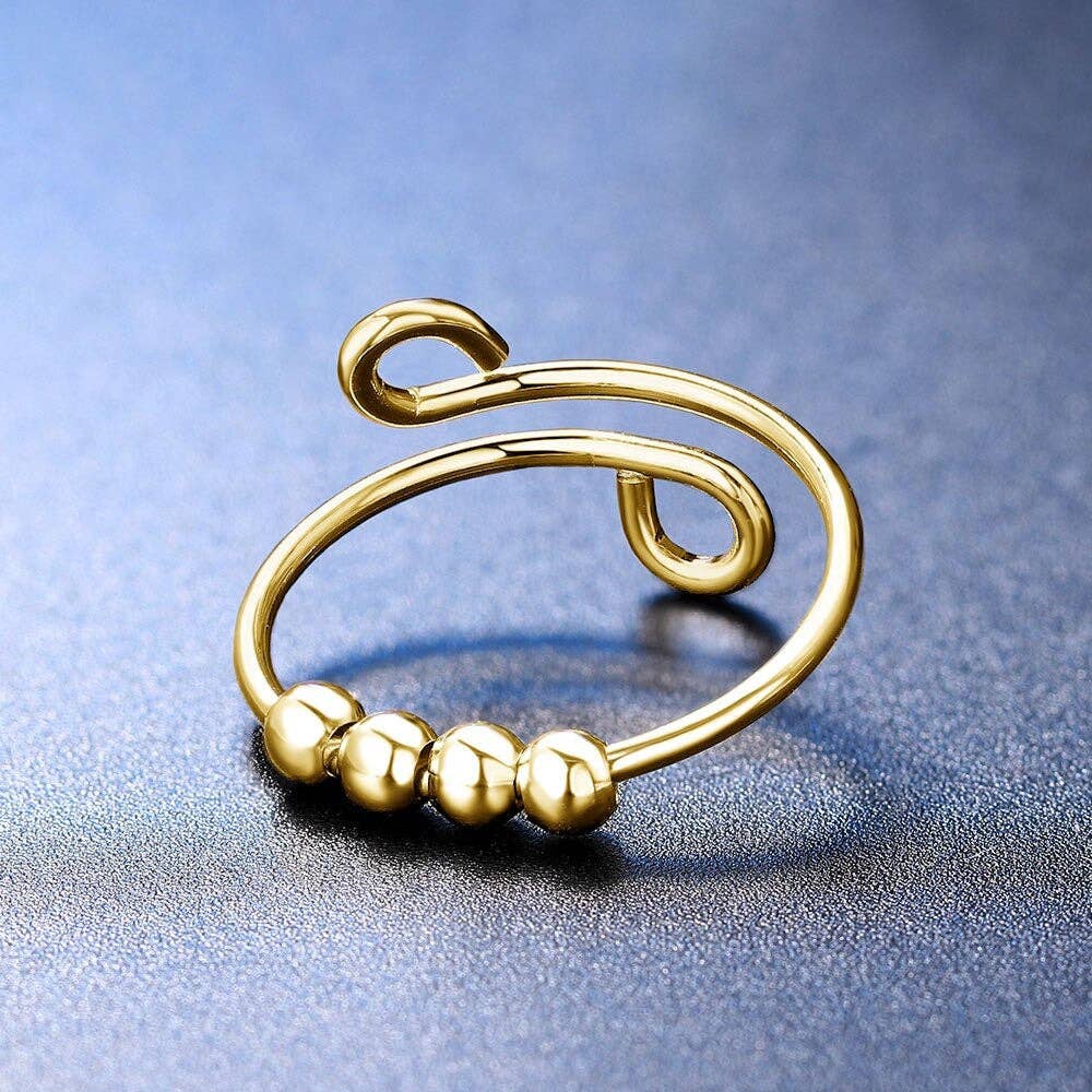 Ashlen - Wholesale Cocktail/statement ring - ANXIETY BEAD RING (ADJUSTABLE)