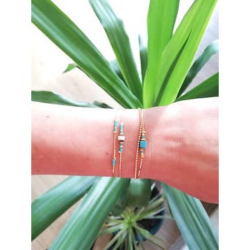 Enelli - Vente Bracelet de perles - Bracelet double tour2