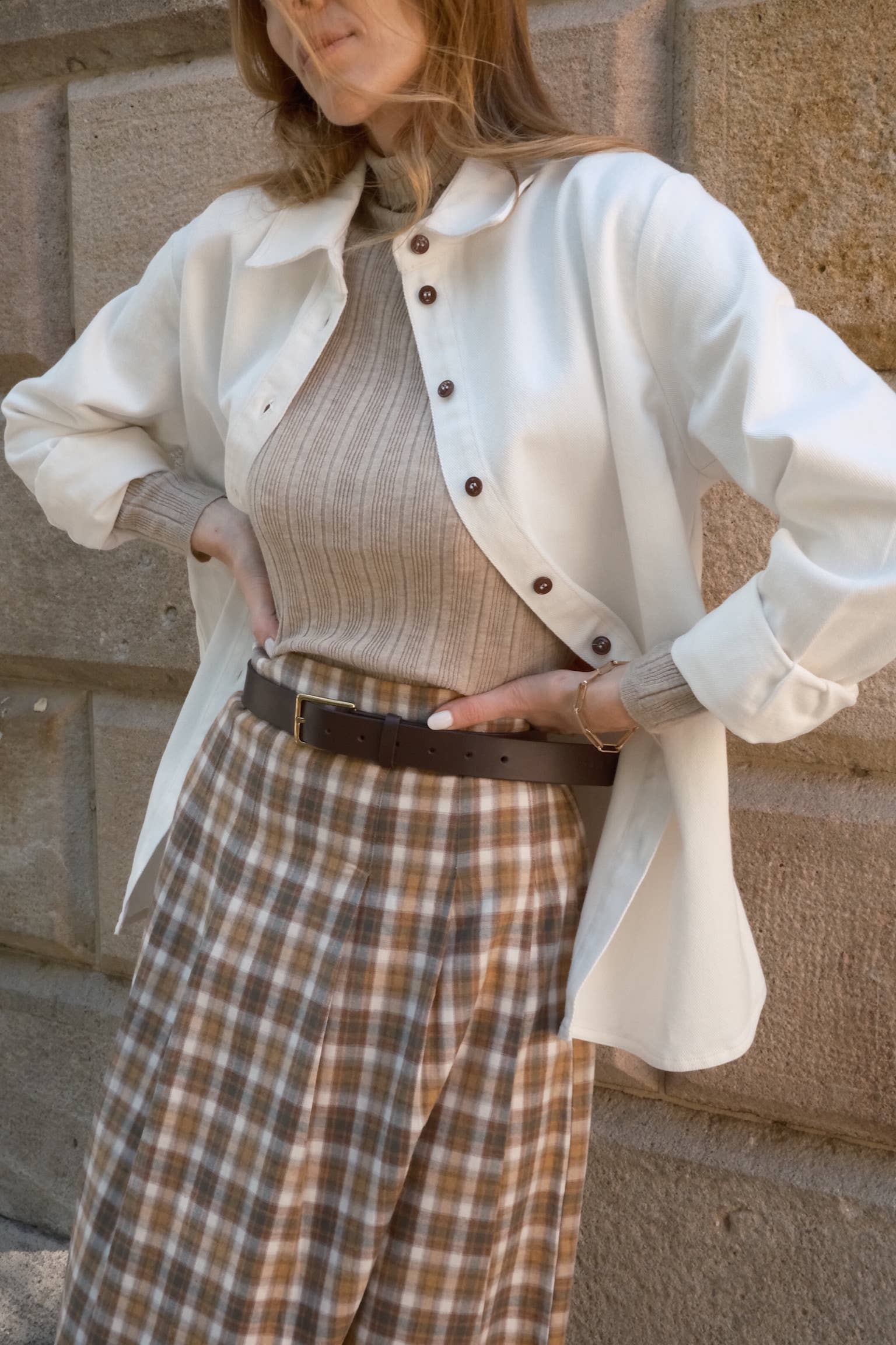 White Bianca Denim Shirt for wholesale on Faire6