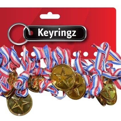 12 Pack Gold Winner Medals with Necklaces - Star Design Awards for Kids Gifts for wholesale by Chame