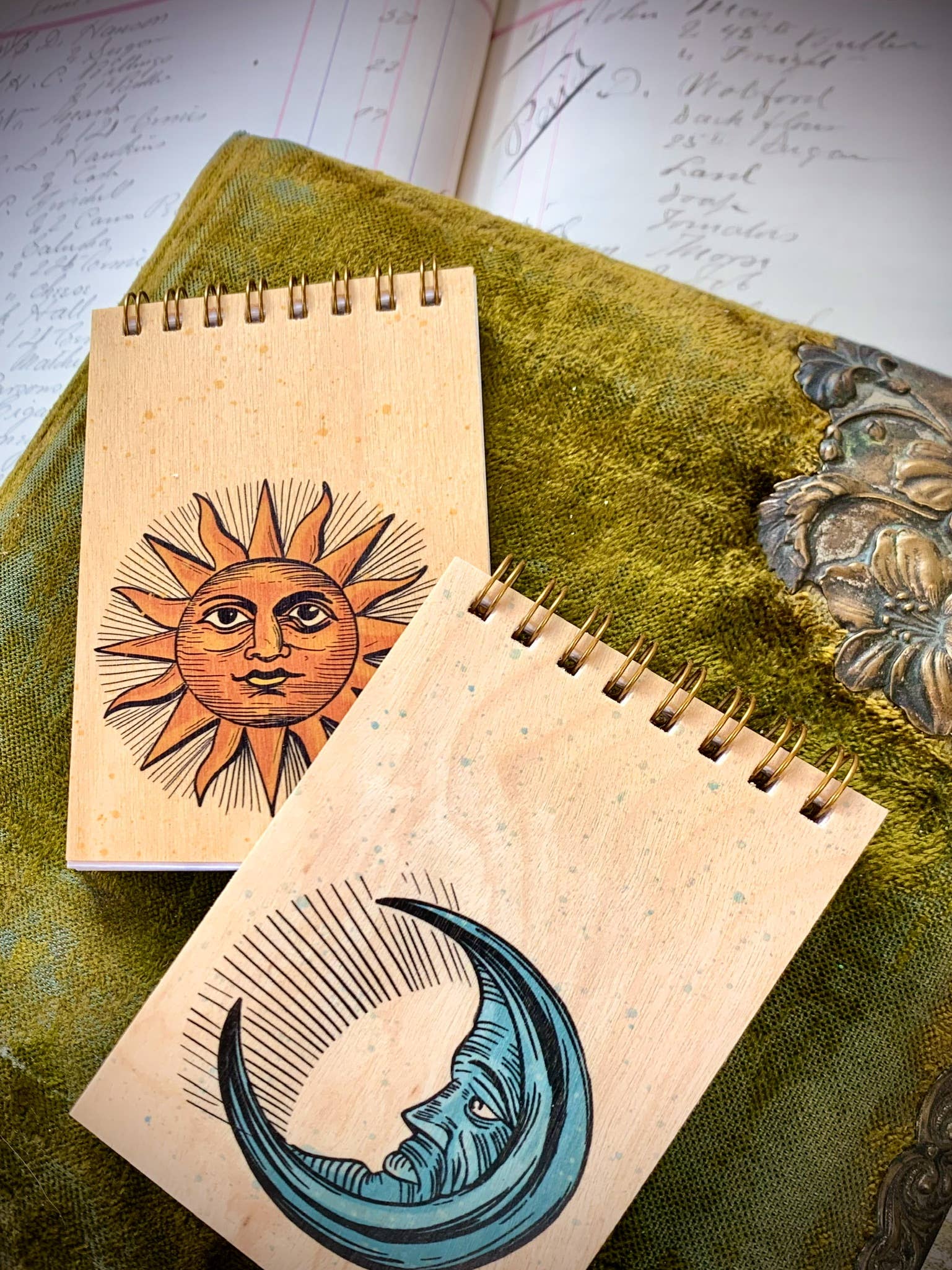 Spitfire Girl - Wholesale Notepad - Wood Notepad - Moon1