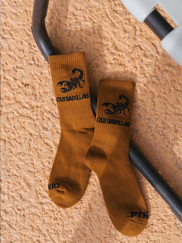 Pyknic - Wholesale Socks - Unisex - Quesadillas Socks, Western Comfy Crew Socks