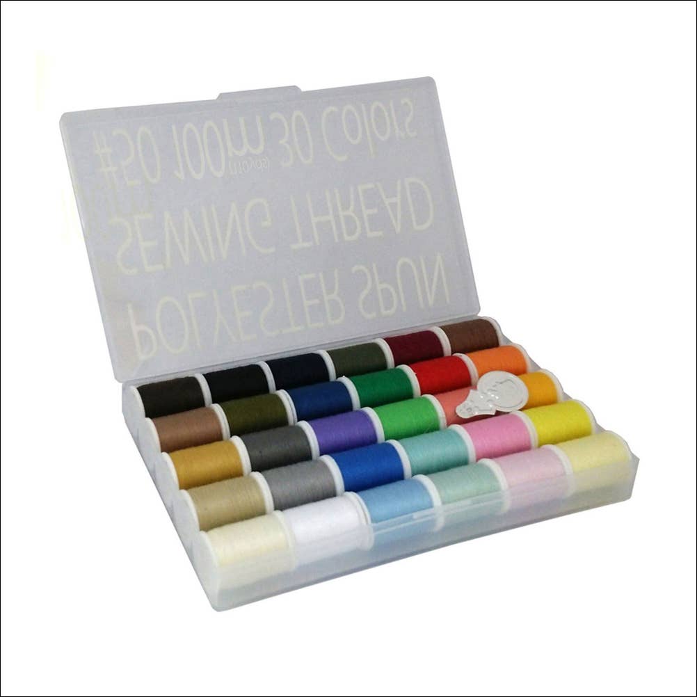 LEONIS SHIRTS & FAVORITES – wholesale Tråd – LEONIS SHIRTS & FAVORITES 30-färgs allround polyester-sytrådar 100 m0