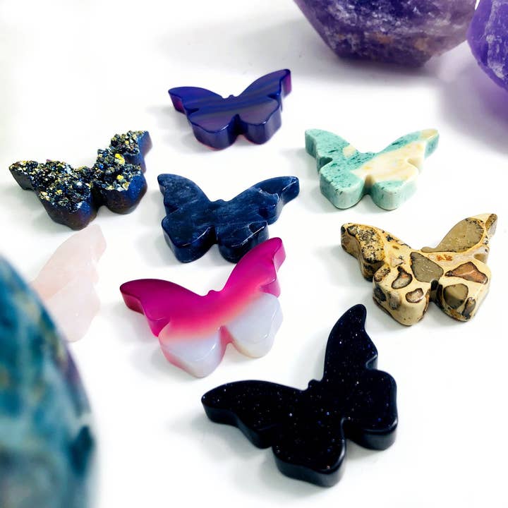 Rock Paradise - Wholesale Spiritual Stone/Crystal - Crystal Butterfly Gemstone Cabochon (RK128)(RK12)