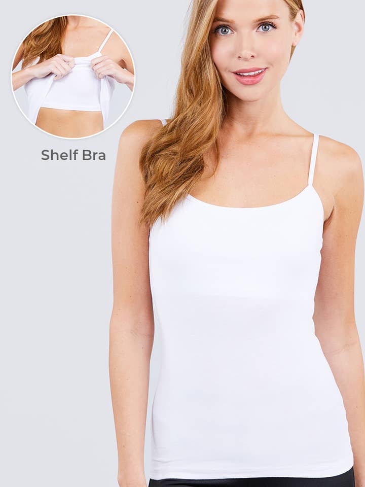 .SI-457 Basic cami slim fit med hylla-bh för wholesale av 42POPS