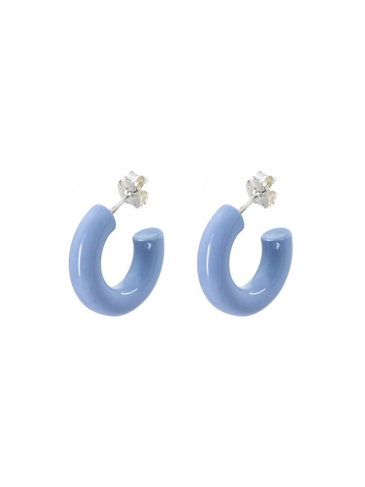 Chroma Hoop Earring (Powder Blue) for wholesale by Bianca Mavrick Jewellery