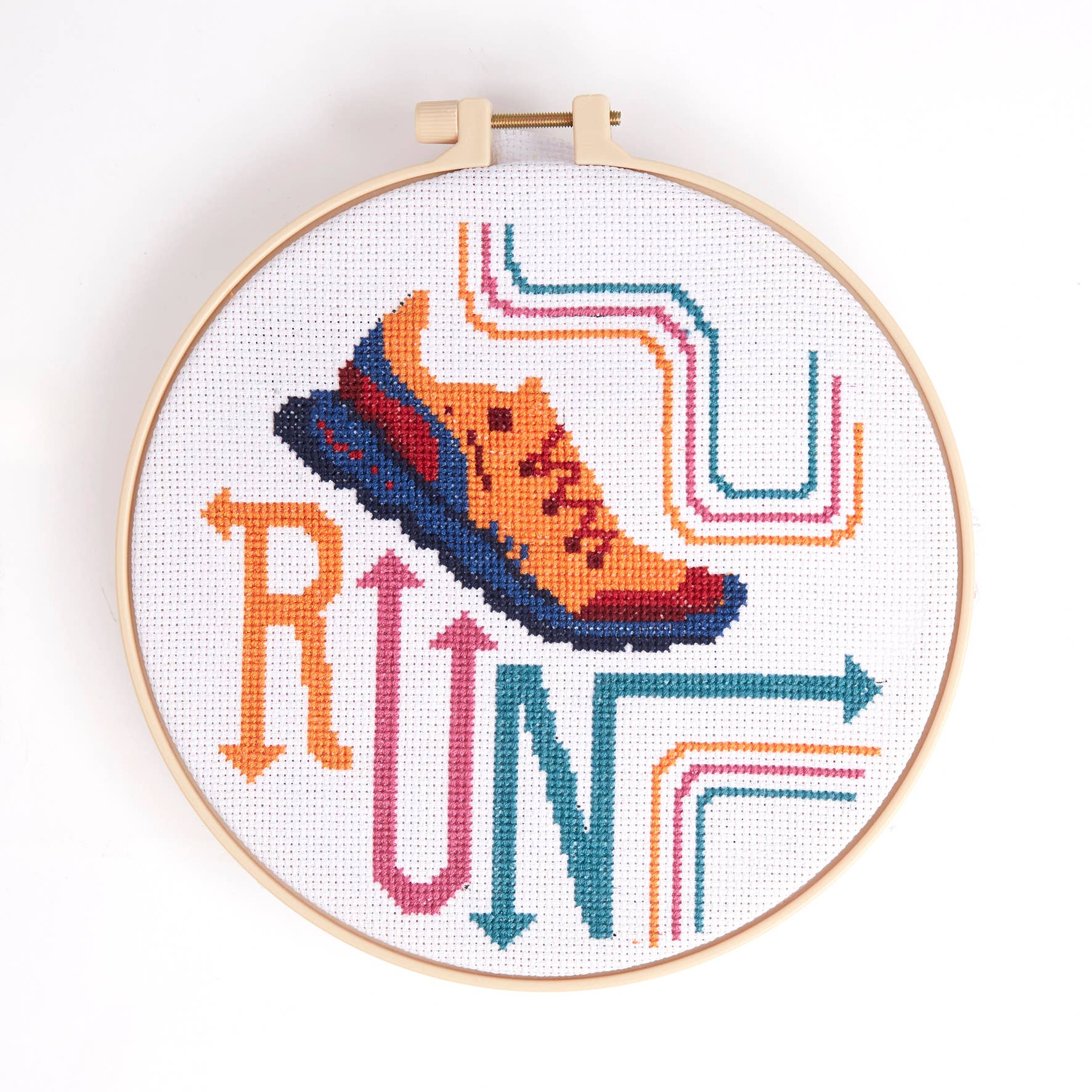 West Design Products – wholesale Embroidery/cross-stitch supplies – Simply Make Cross Stitch Kit, Running Design, 8"4