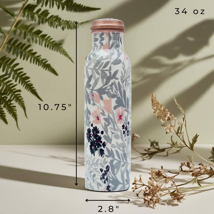 Perilla Home - Wholesale Water Bottle - Leaf Copper Bottle (1L)1
