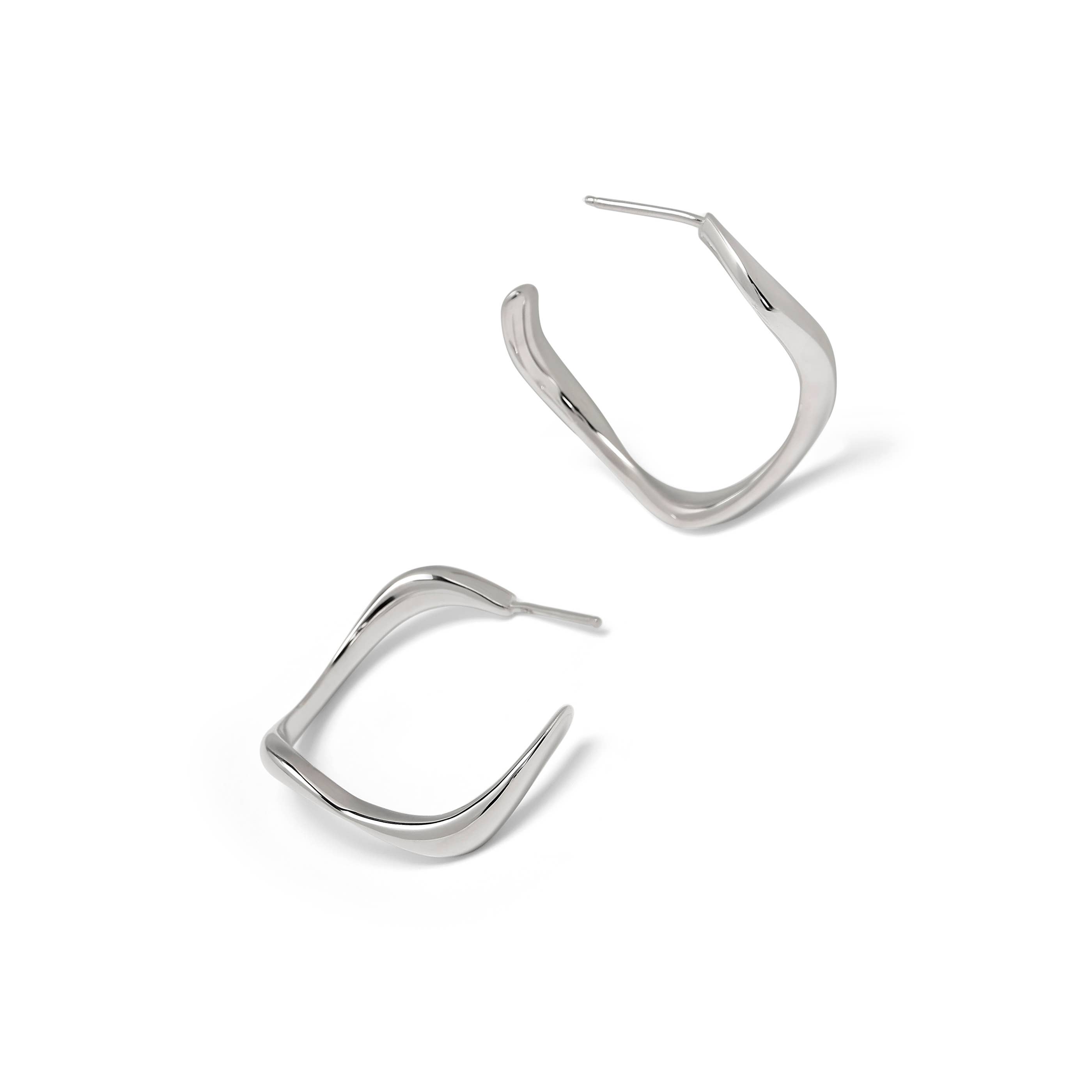 Love Lori Michelle Jewelry - Wholesale Hoop Earrings - Ribbon Wave Hoop Earrings0
