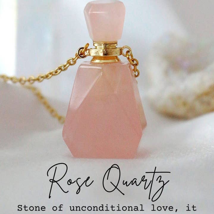 Divine Dulcet - Wholesale Pendant/Charm Necklace - Magic Potion Bottles | 24 Karats Natural Crystals Necklaces