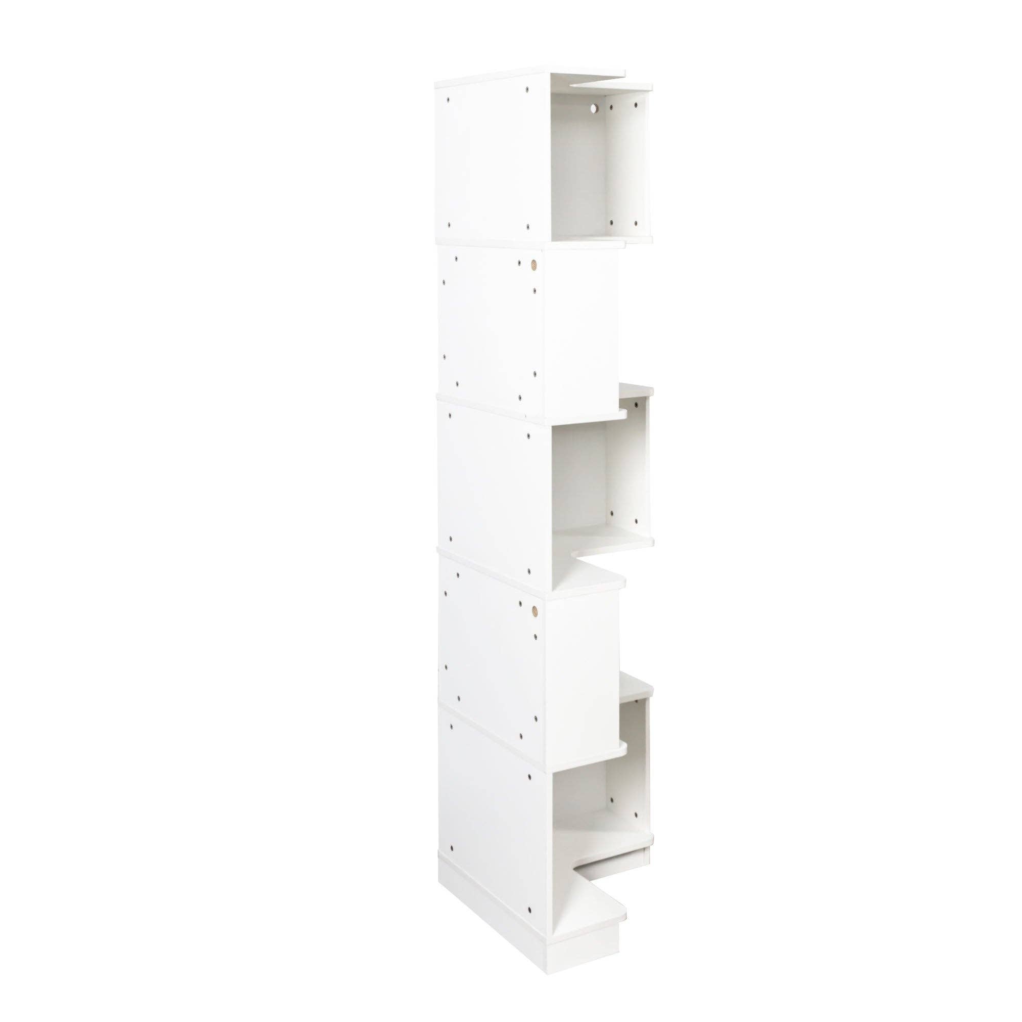 39F Inc. - Wholesale Bookcase - 5-Tier Corner Bookshelf with LED Lights for Display&Storage10