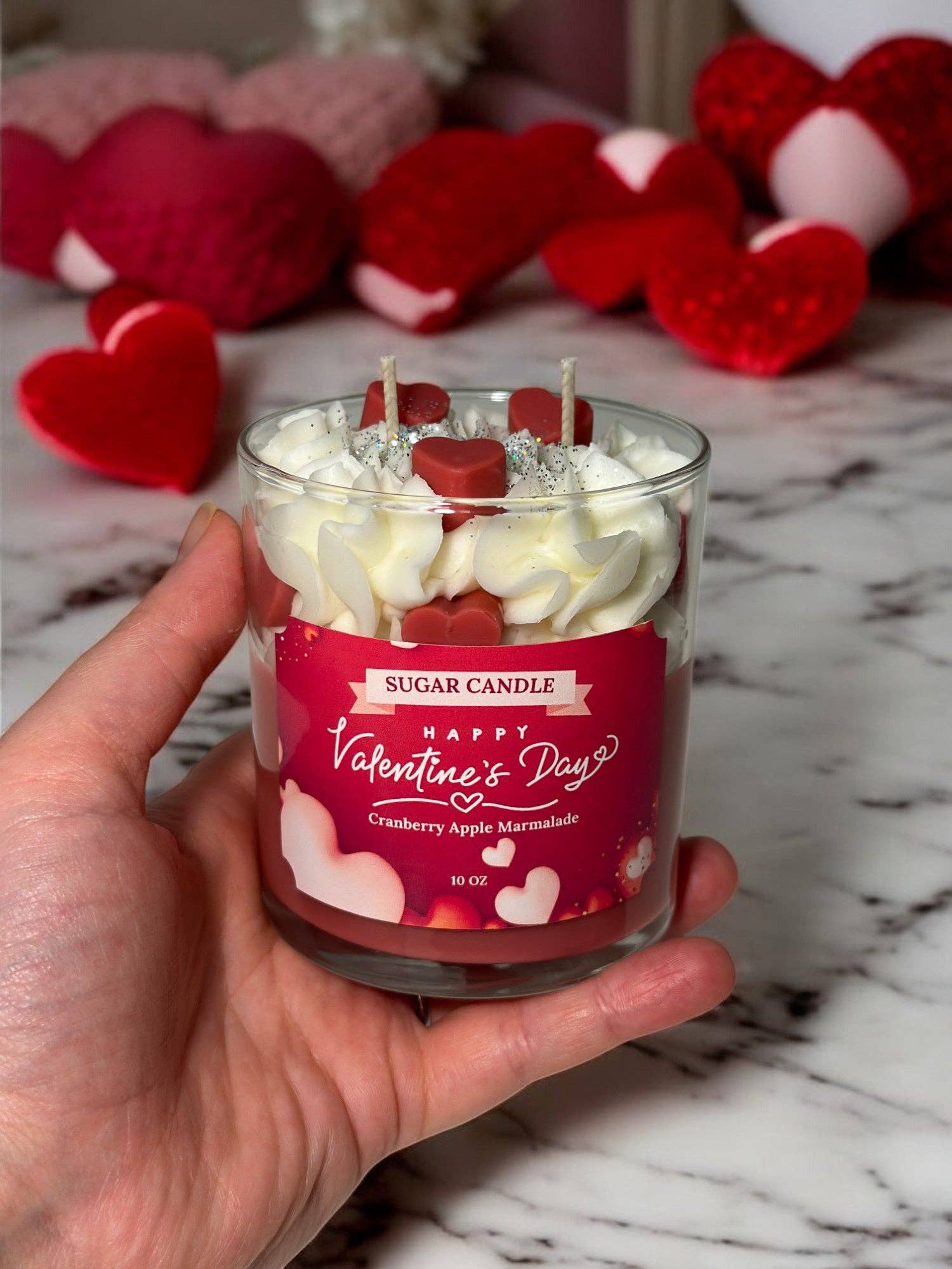 Sugar Candle - Wholesale Jar/Filled Candle - Valentine's Day Candle: Soy, Handmade, Retail & Gift Ready9