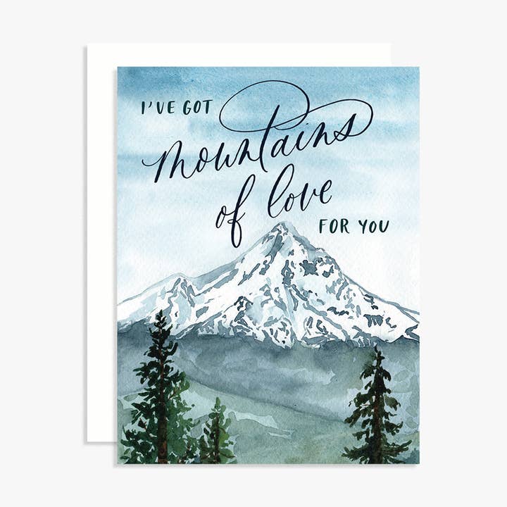 I've Got Mountains of Love for You Greeting Card for wholesale by The Scribblist