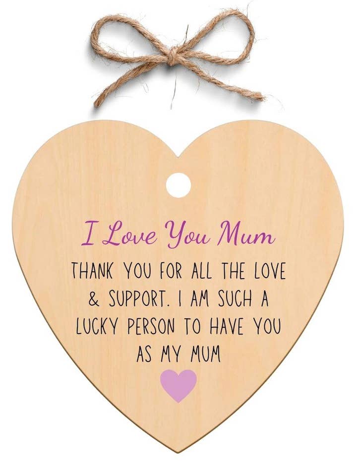 Second Ave tak mor træ hængende hjerte gave plak for engroshandel hos Second Ave Gift Company