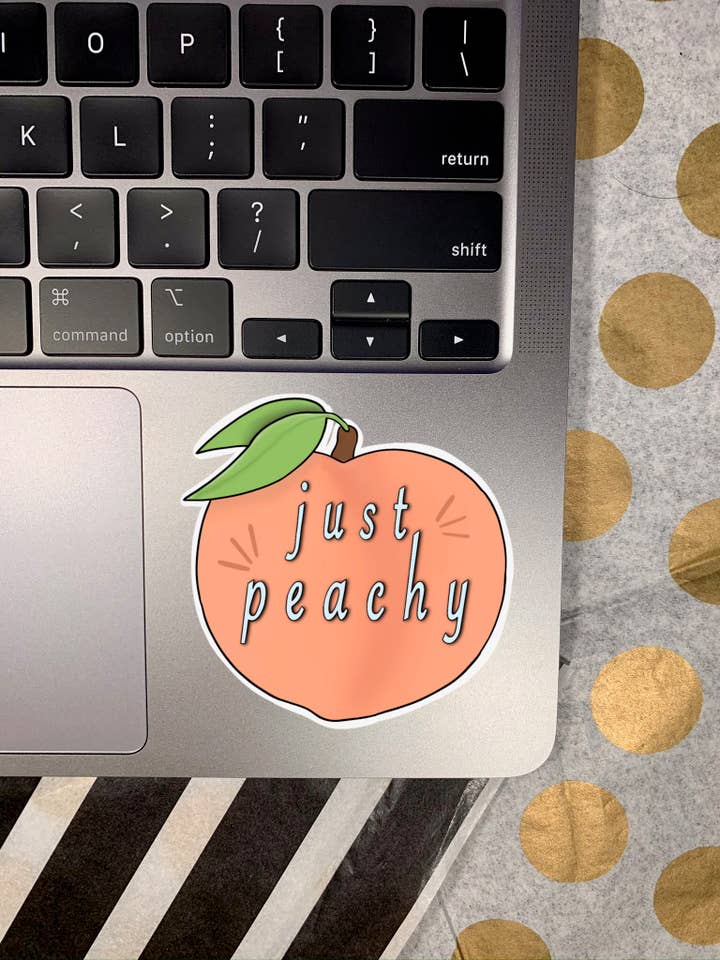 Pegatina Just Peachy. para venta al por mayor de darkivyboutique