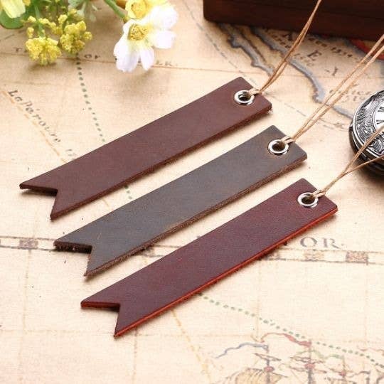 American Leather Goods - Wholesale Bookmark - Leather Heart Bookmark, Reader Gift, Book accessories10