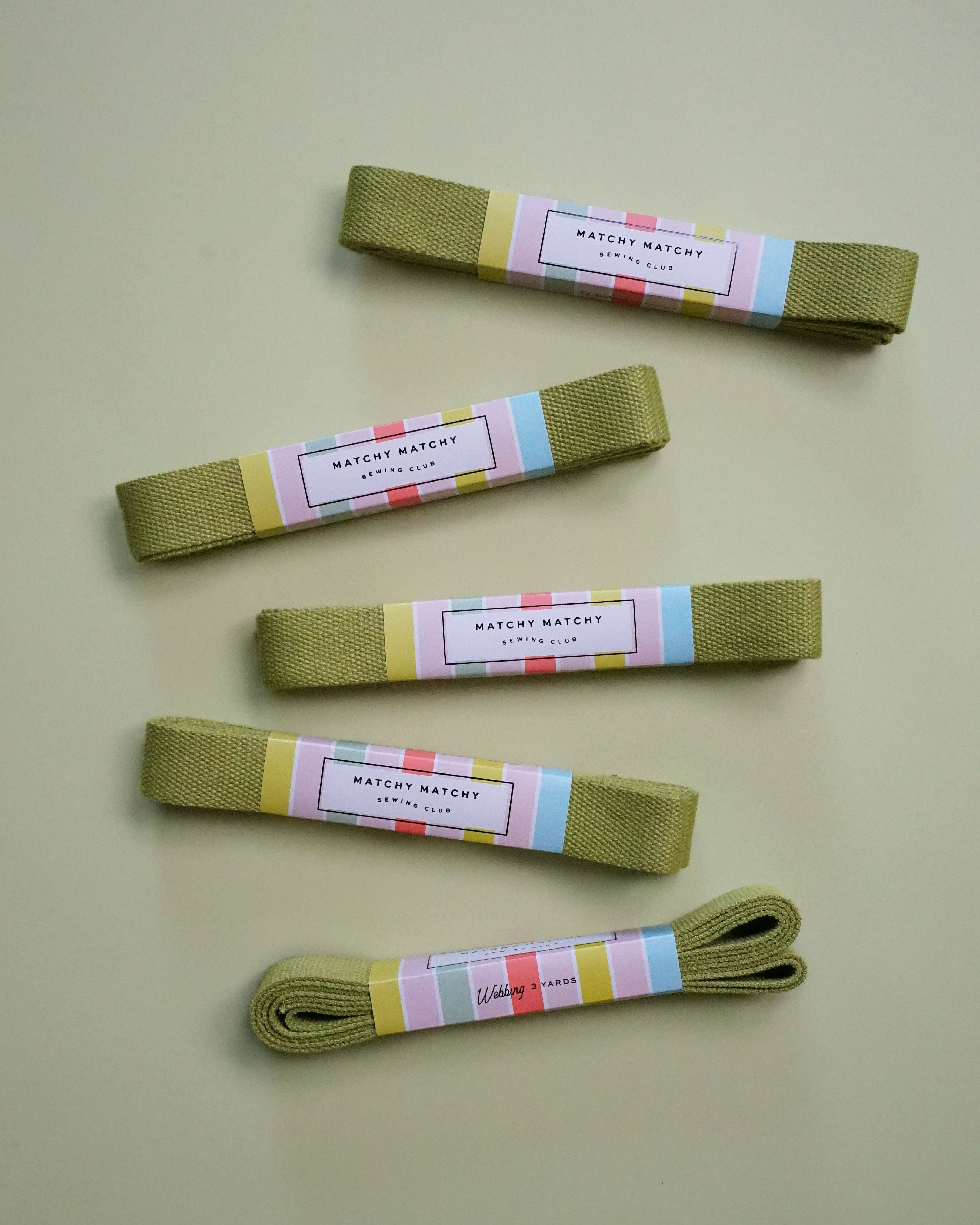 Matchy Matchy Sewing Club - Wholesale Craft Supplies - Lime Webbing0