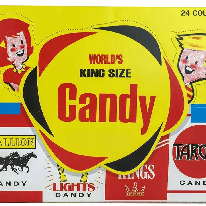 O'Shea's Candies Sweet Shop - Wholesale Hard Candy - Nostalgic Old Fashioned Candy Cigarette š¬ 24CT Dsp Box 19319