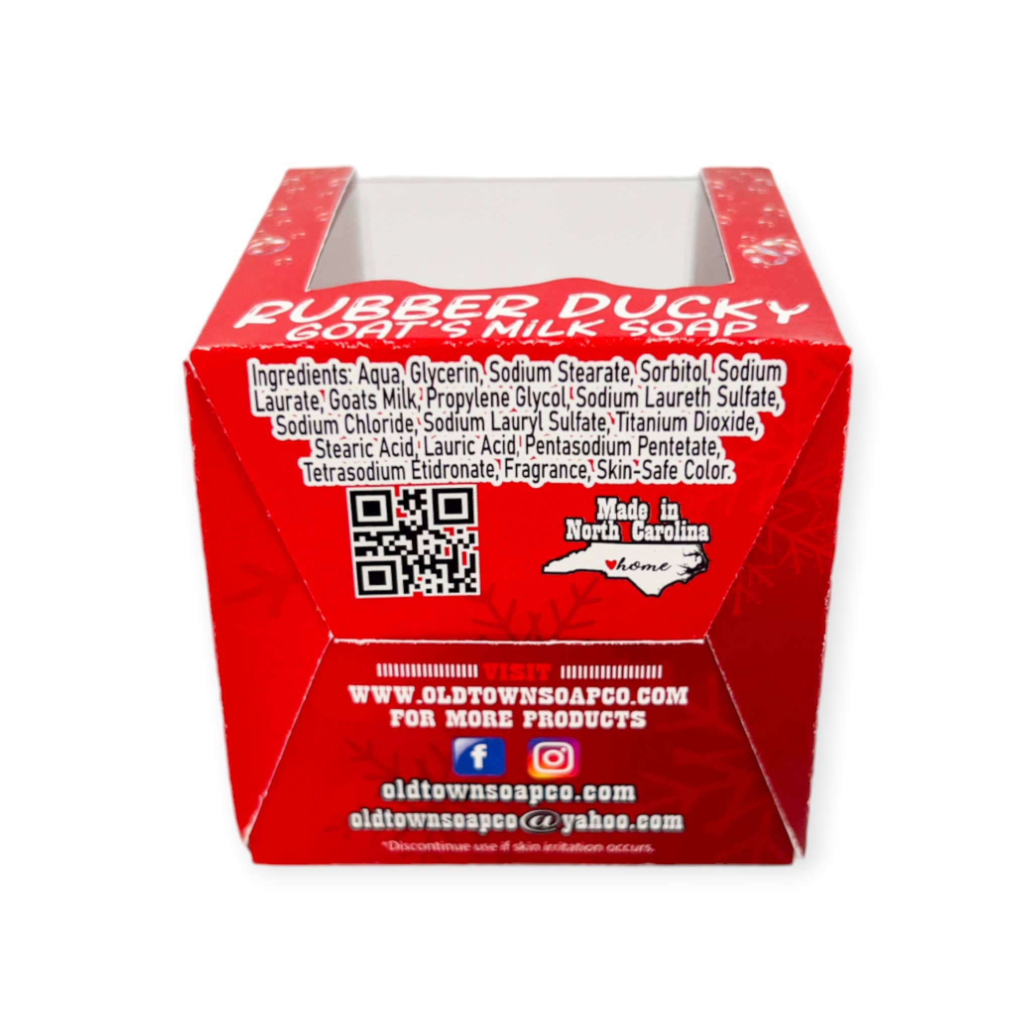 Old Town Soap Co. – wholesale Bar Soap – Box of 12 Christmas Rubber Ducky Goat's Milk Soaps15